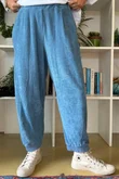 Terry B Relaxed Tapered Jogger Denim